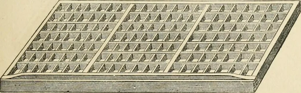 An illustration from Printing; a practical treatise on the art of typography as applied more particularly to the printing of books;, 1890, leaf 50