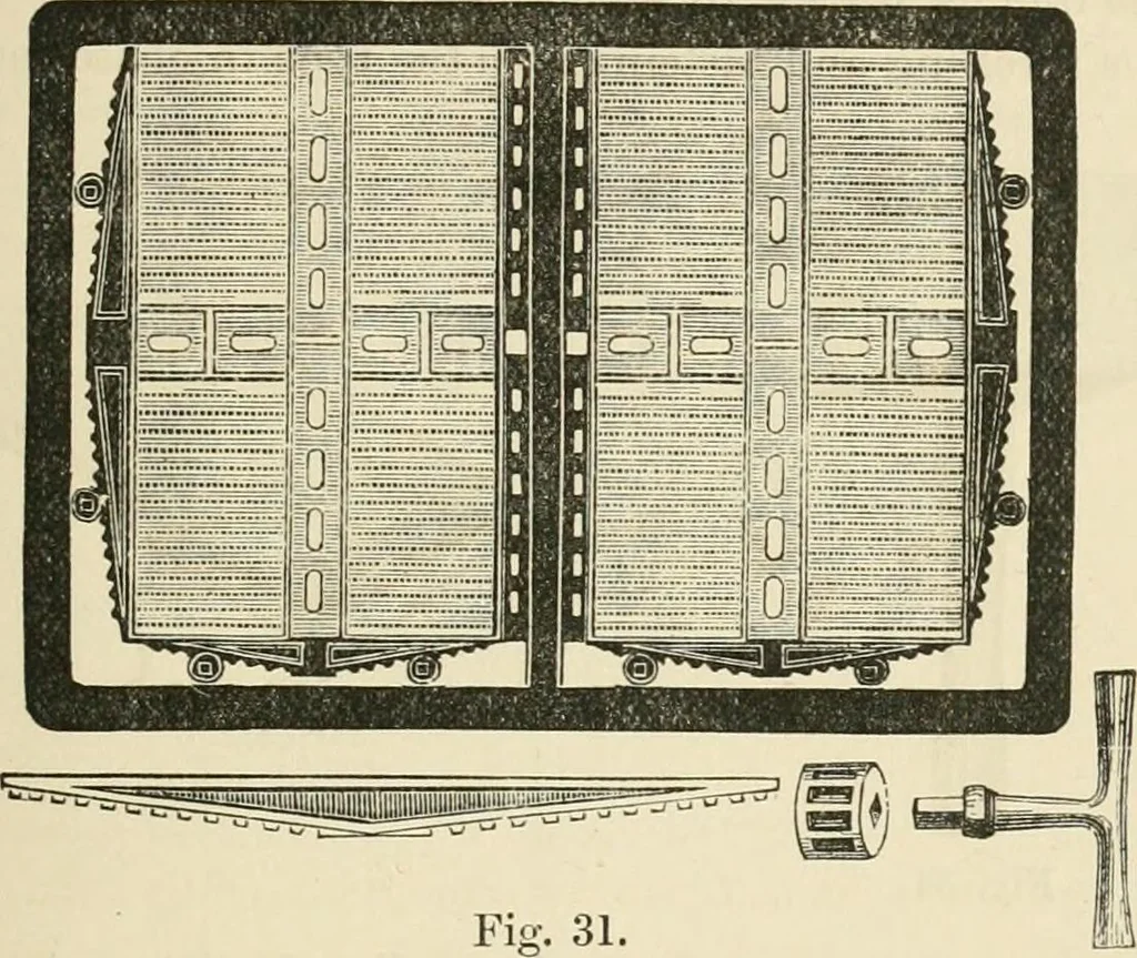 An illustration from Printing; a practical treatise on the art of typography as applied more particularly to the printing of books;, 1890, leaf 60