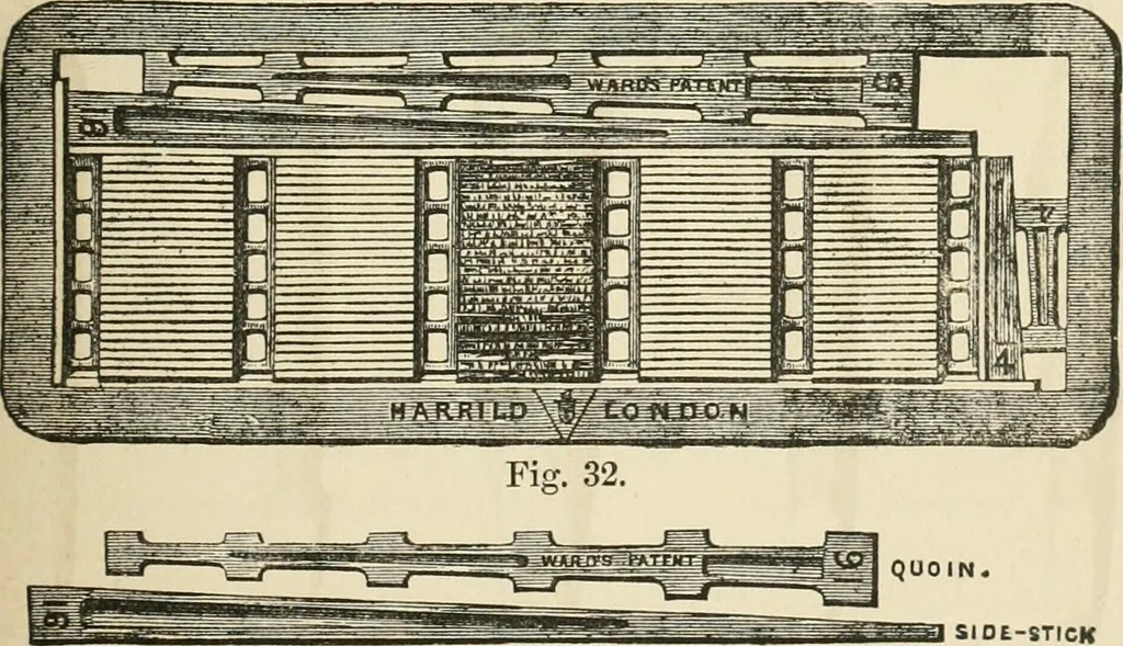 An illustration from Printing; a practical treatise on the art of typography as applied more particularly to the printing of books;, 1890, leaf 60