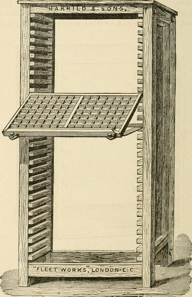 An illustration from Printing; a practical treatise on the art of typography as applied more particularly to the printing of books;, 1890, leaf 69