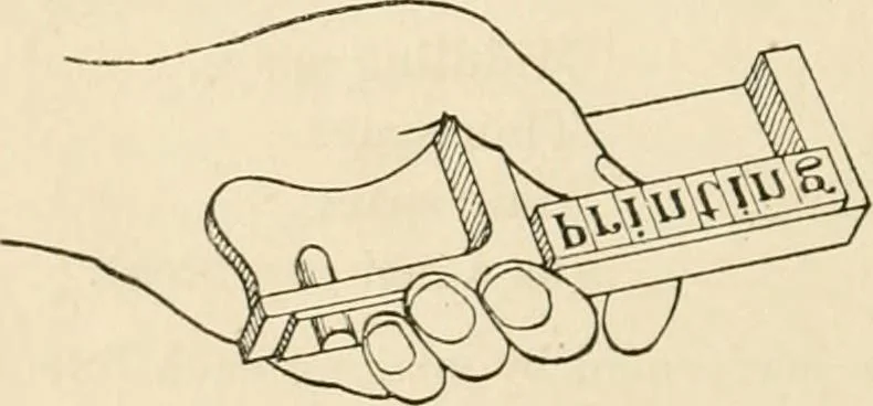 An illustration from Printing; a practical treatise on the art of typography as applied more particularly to the printing of books;, 1890, leaf 81