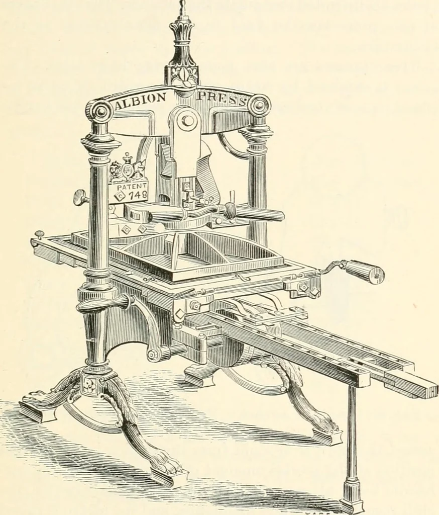 An illustration from Printing : a practical treatise on the art of typography as applied more particularly to the printing of books, 1904, leaf 224