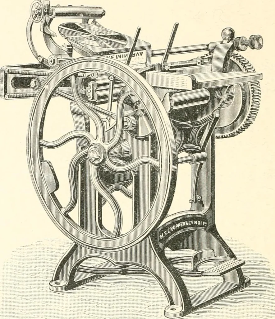 An illustration from Printing : a practical treatise on the art of typography as applied more particularly to the printing of books, 1904, leaf 307