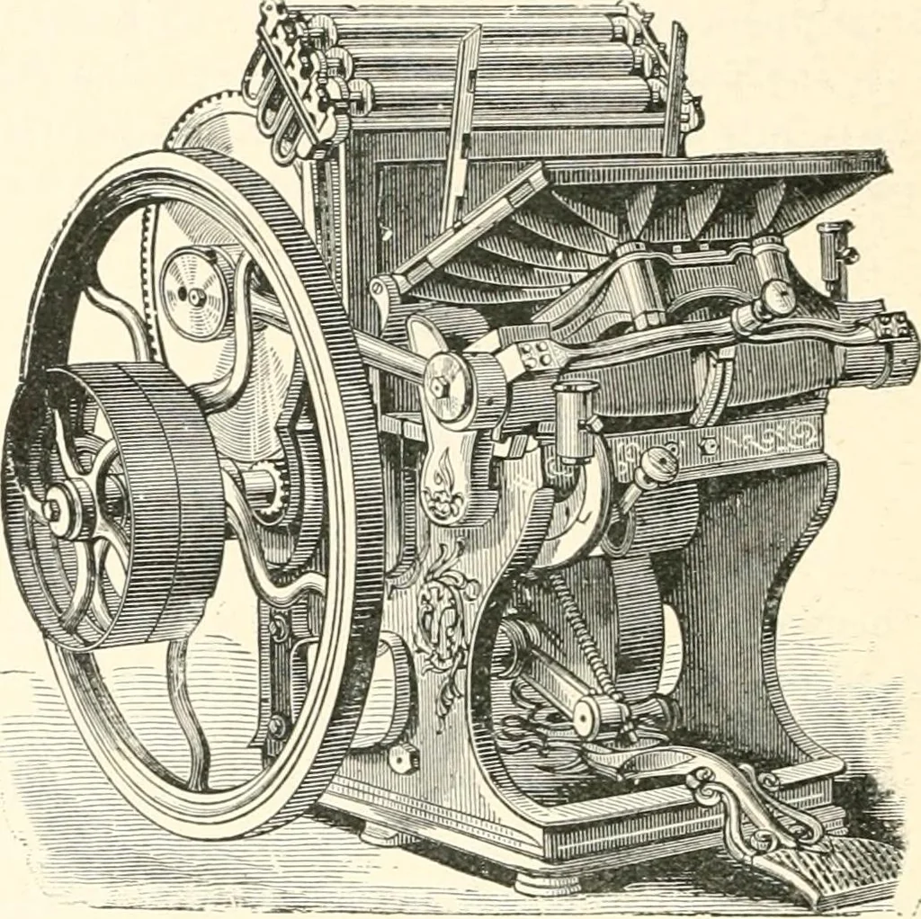An illustration from Printing : a practical treatise on the art of typography as applied more particularly to the printing of books, 1904, leaf 311