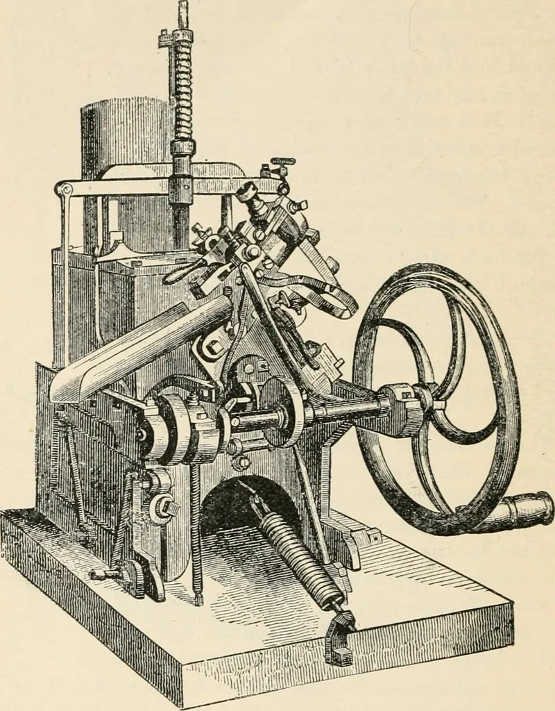 An illustration from Printing : a practical treatise on the art of typography as applied more particularly to the printing of books, 1904, leaf 33