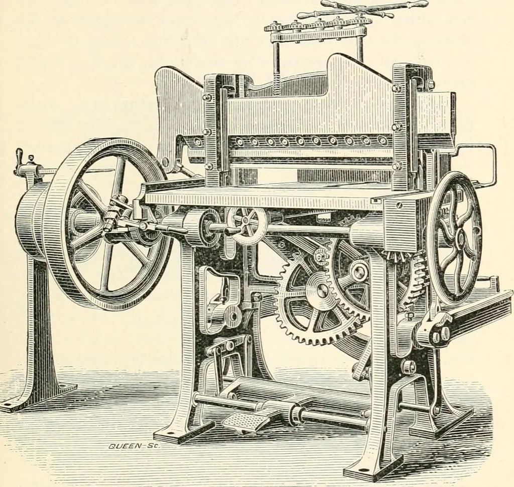 An illustration from Printing : a practical treatise on the art of typography as applied more particularly to the printing of books, 1904, leaf 376