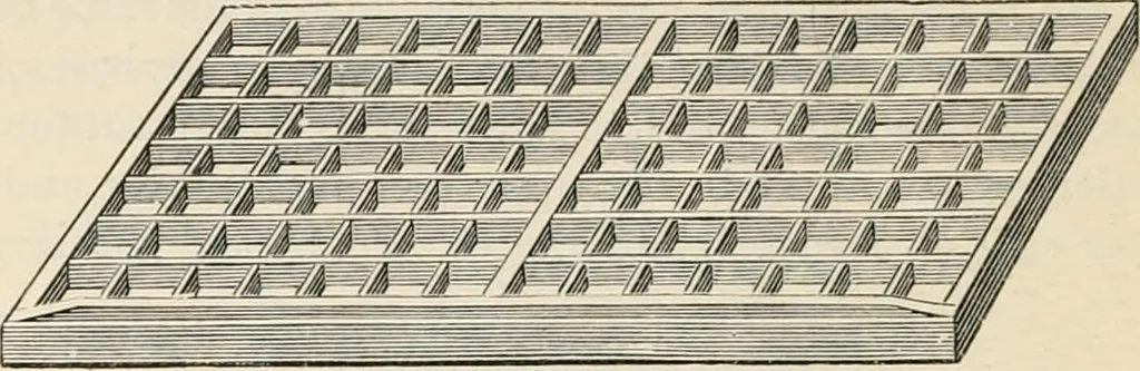 An illustration from Printing : a practical treatise on the art of typography as applied more particularly to the printing of books, 1904, leaf 69