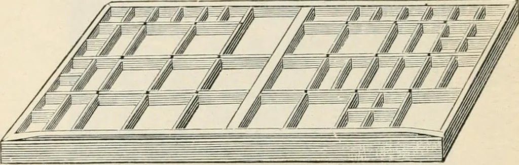 An illustration from Printing : a practical treatise on the art of typography as applied more particularly to the printing of books, 1904, leaf 69