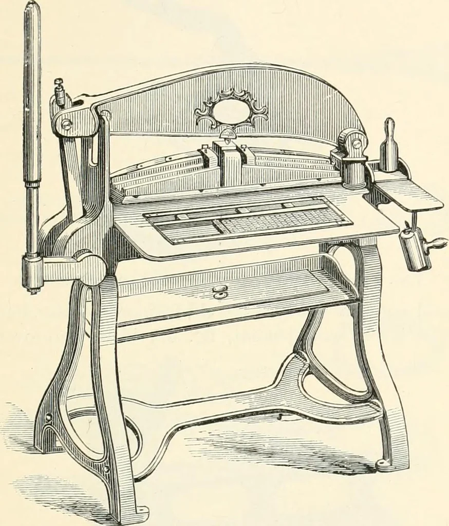 An illustration from Printing : a practical treatise on the art of typography as applied more particularly to the printing of books, 1904, leaf 94