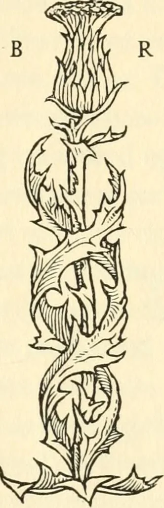 An illustration from Printing and the renaissance: a paper read before the Fortnightly club of Rochester, New York, by John Rothwell Slater, 1921, leaf 10