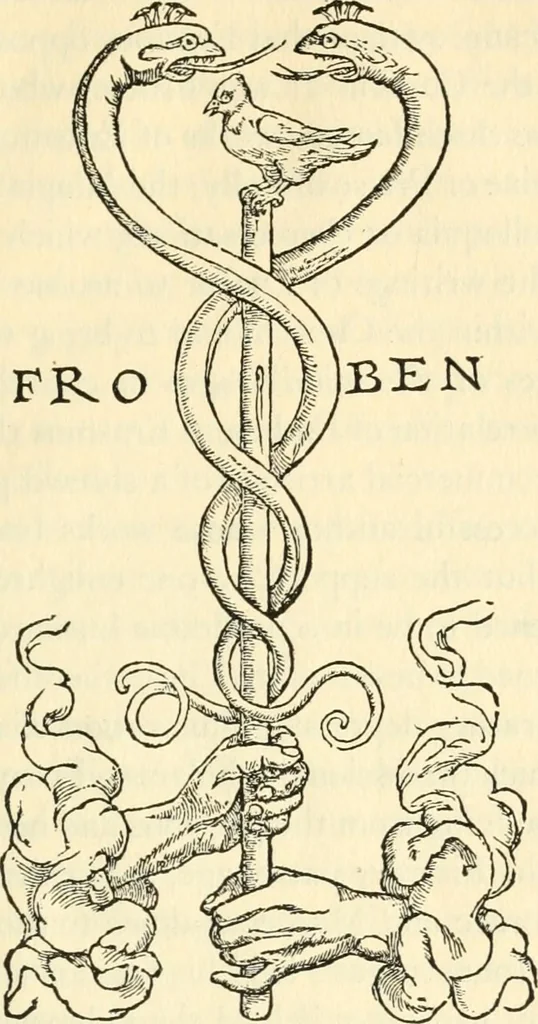 An illustration from Printing and the renaissance: a paper read before the Fortnightly club of Rochester, New York, by John Rothwell Slater, 1921, leaf 34