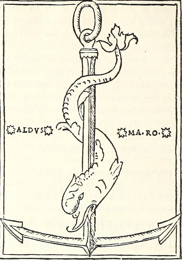 An illustration from Printing and the renaissance : a paper read before the Fortnightly Club of Rochester, New York / by John Rothwell Slater, 1921, leaf 19