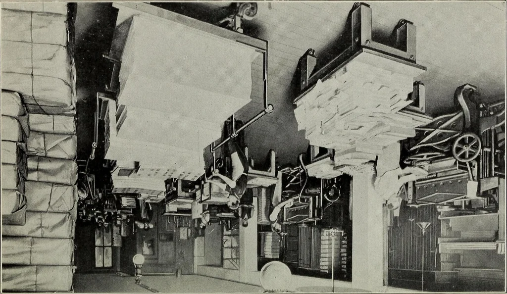 An illustration from The printing trades, 1916, leaf 56
