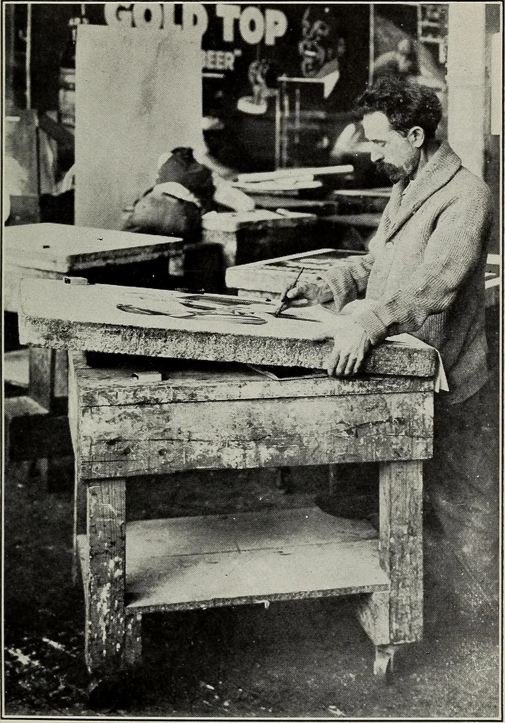 An illustration from The printing trades, 1916, leaf 84