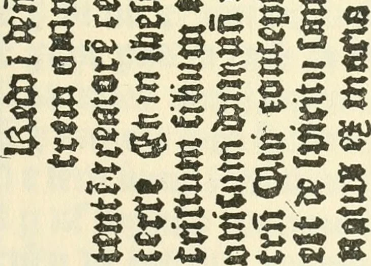 An illustration from Printing types, their history, forms, and use; a study in survivals, 1922, leaf 186