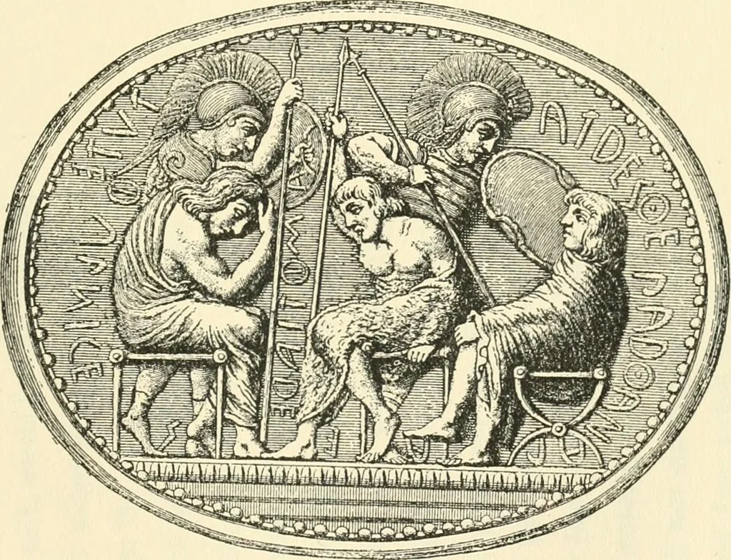 An illustration from Printing types, their history, forms, and use; a study in survivals, 1922, leaf 328