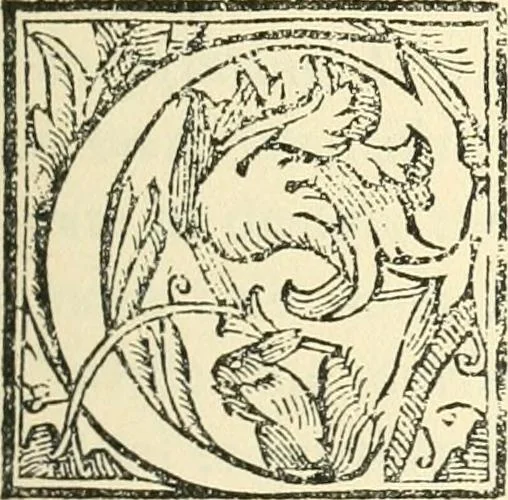 An illustration from Printing types, their history, forms, and use; a study in survivals, 1922, leaf 390