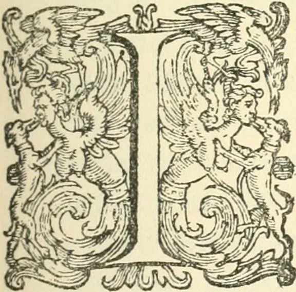 An illustration from Printing types, their history, forms, and use; a study in survivals, 1922, leaf 426