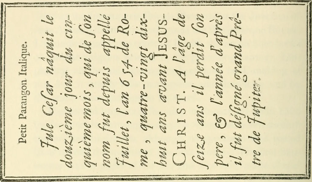 An illustration from Printing types, their history, forms, and use; a study in survivals, 1922, leaf 521