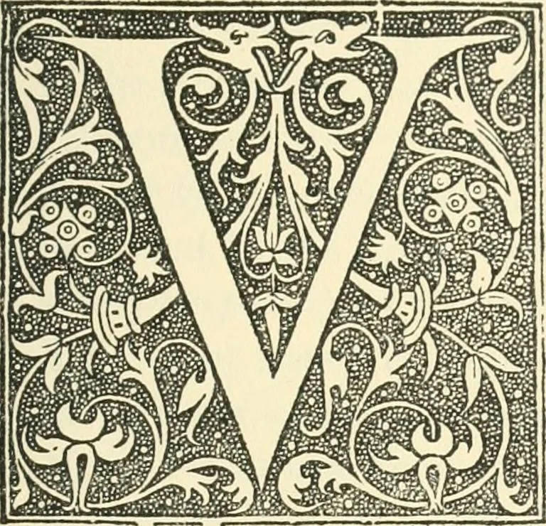 An illustration from Printing types, their history, forms, and use; a study in survivals, 1922, leaf 586