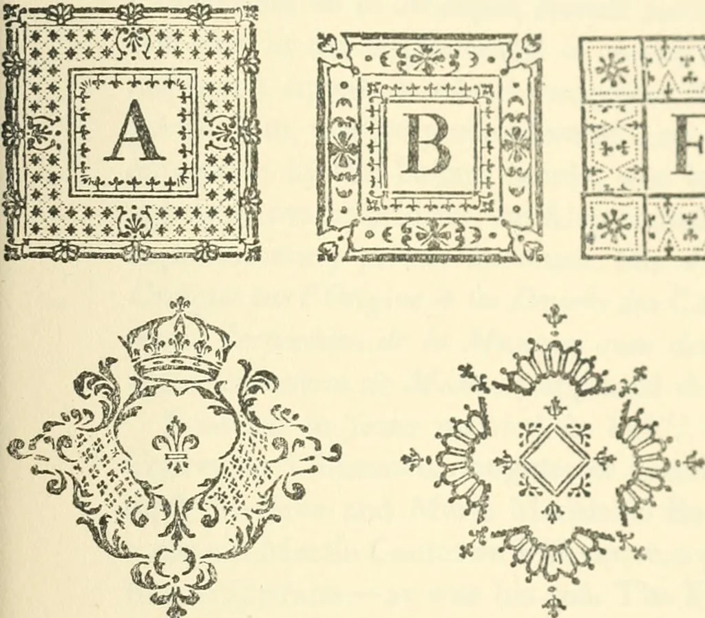 An illustration from Printing types, their history, forms, and use; a study in survivals, 1922, leaf 628