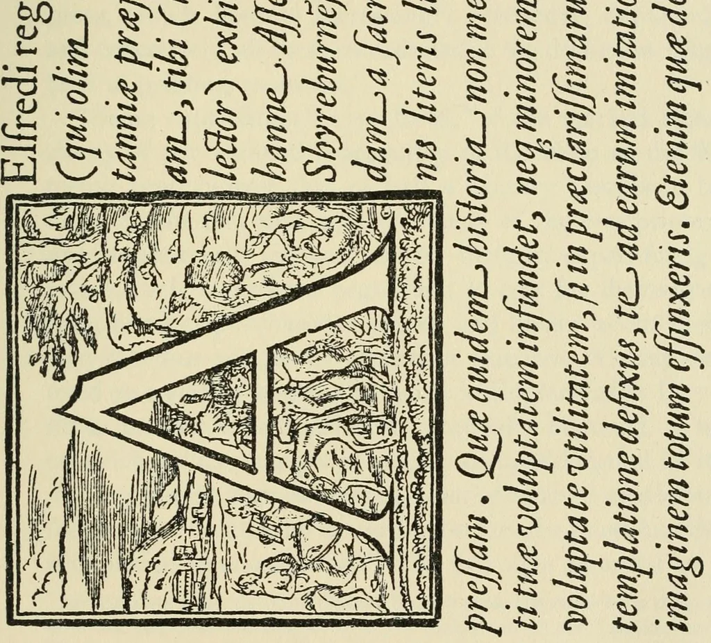 An illustration from Printing types, their history, forms, and use; a study in survivals, 1922, leaf 244