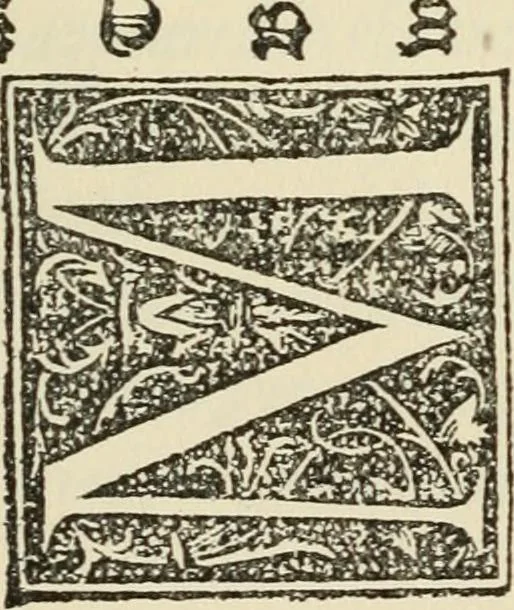 An illustration from Printing types, their history, forms, and use; a study in survivals, 1922, leaf 336
