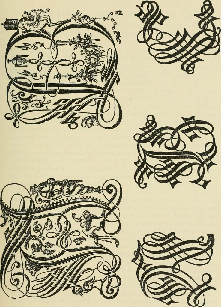 An illustration from Printing types, their history, forms, and use; a study in survivals, 1922, leaf 44
