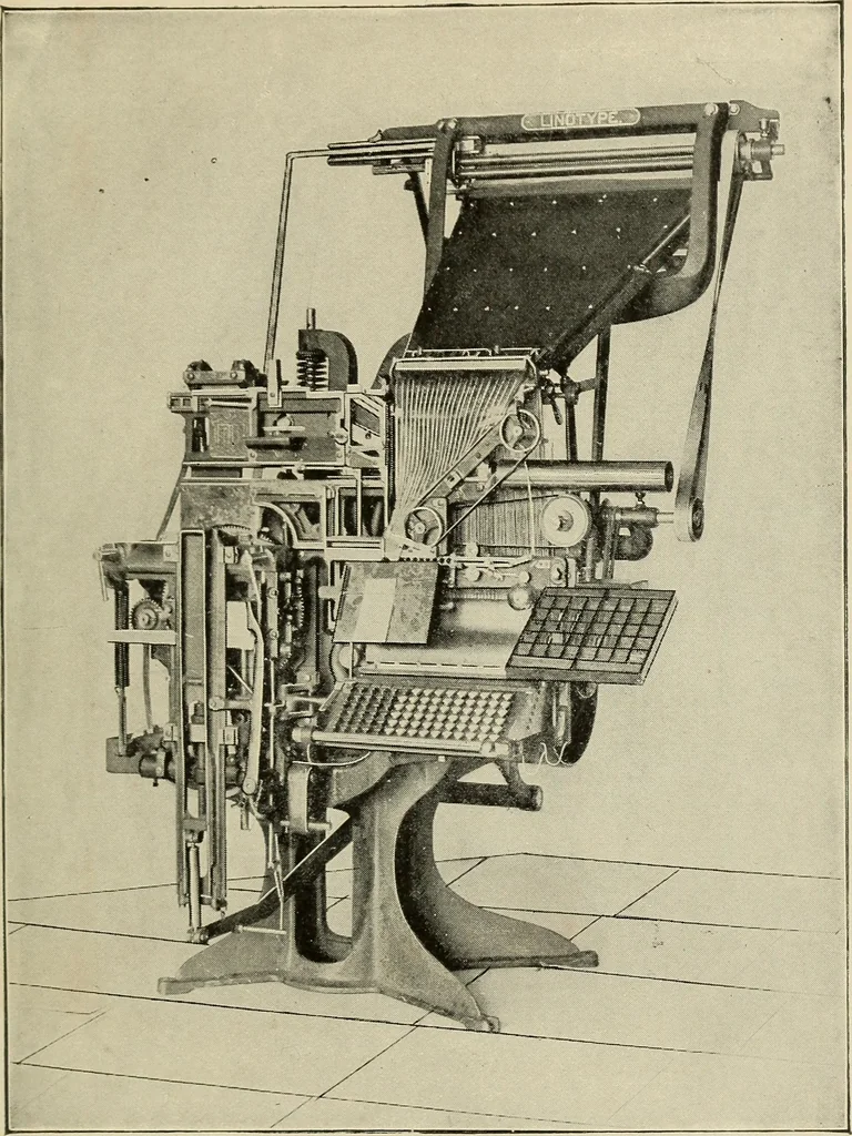 An illustration from Printing and writing materials: their evolution, 1901, leaf 112