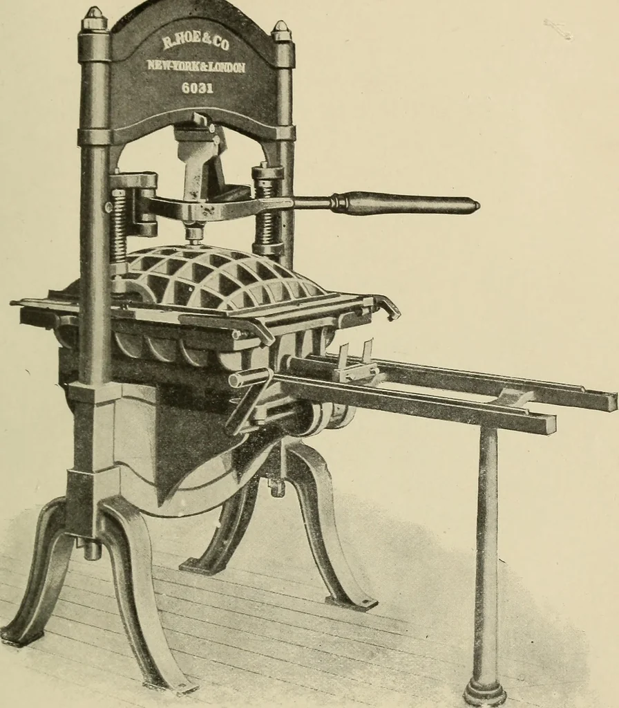 An illustration from Printing and writing materials: their evolution, 1901, leaf 122