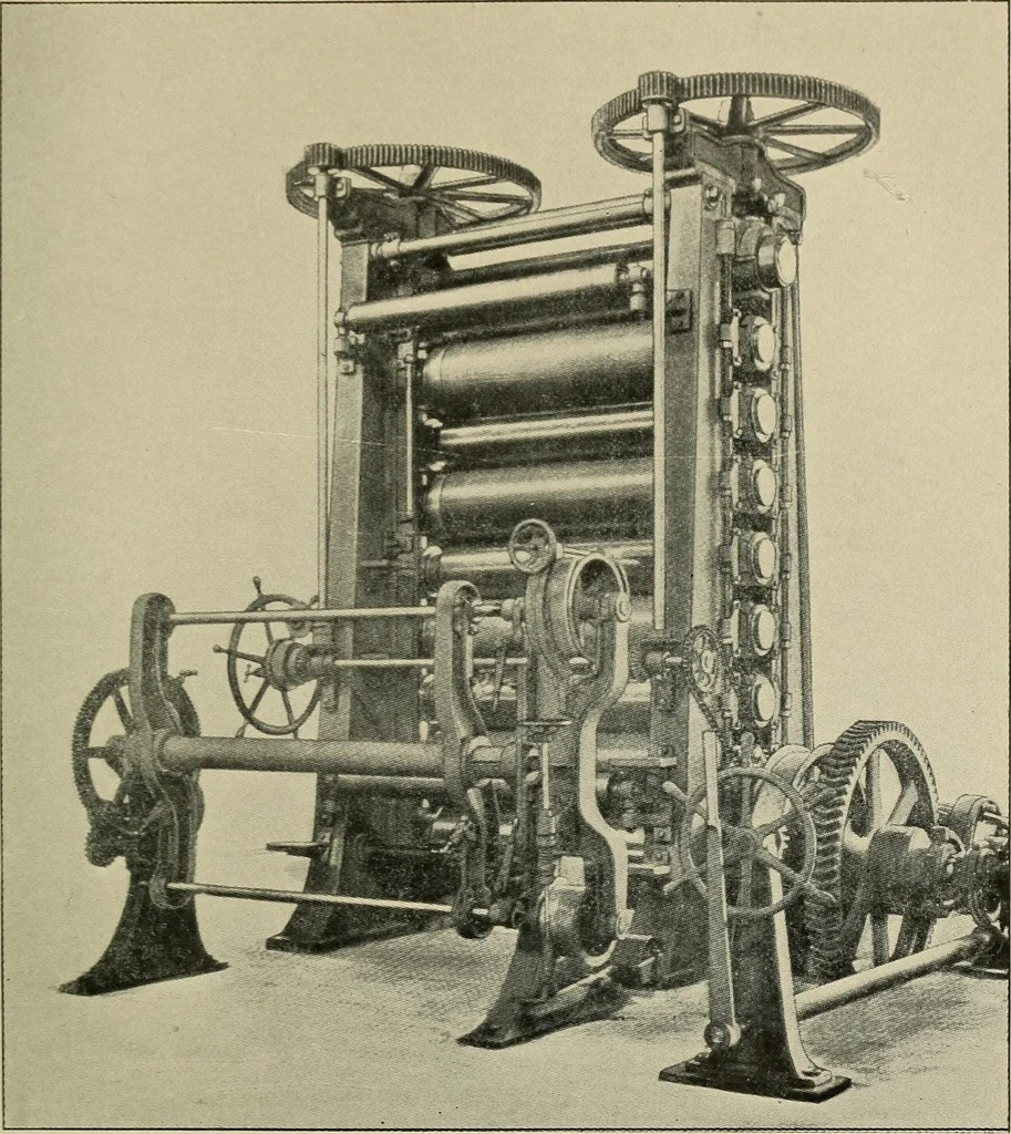 An illustration from Printing and writing materials: their evolution, 1901, leaf 208