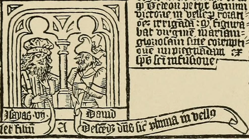 An illustration from Printing and writing materials: their evolution, 1901, leaf 48