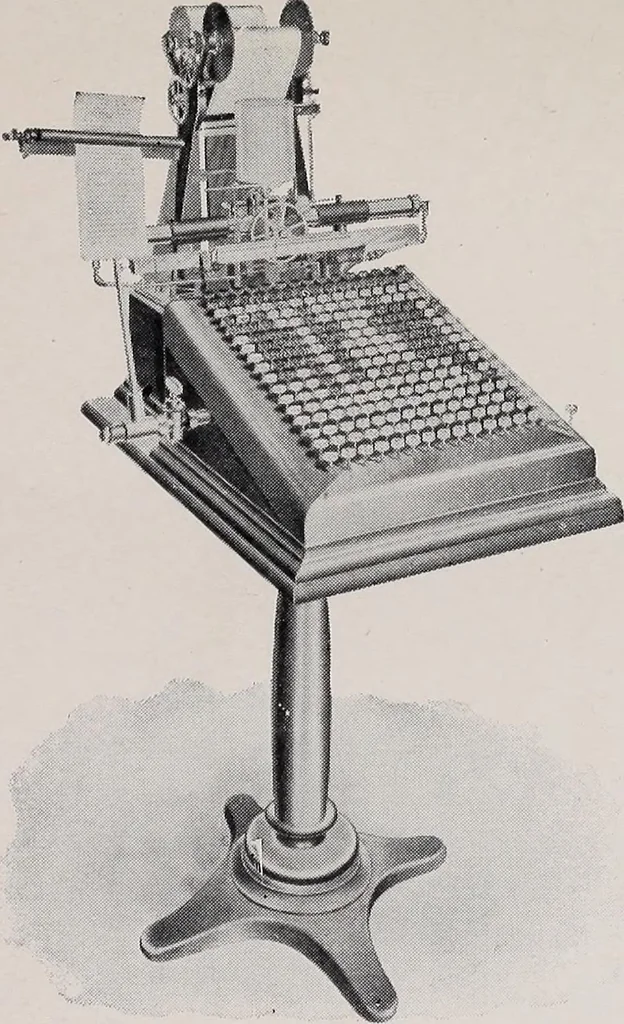 An illustration from Printing and writing materials: their evolution, 1912, leaf 106