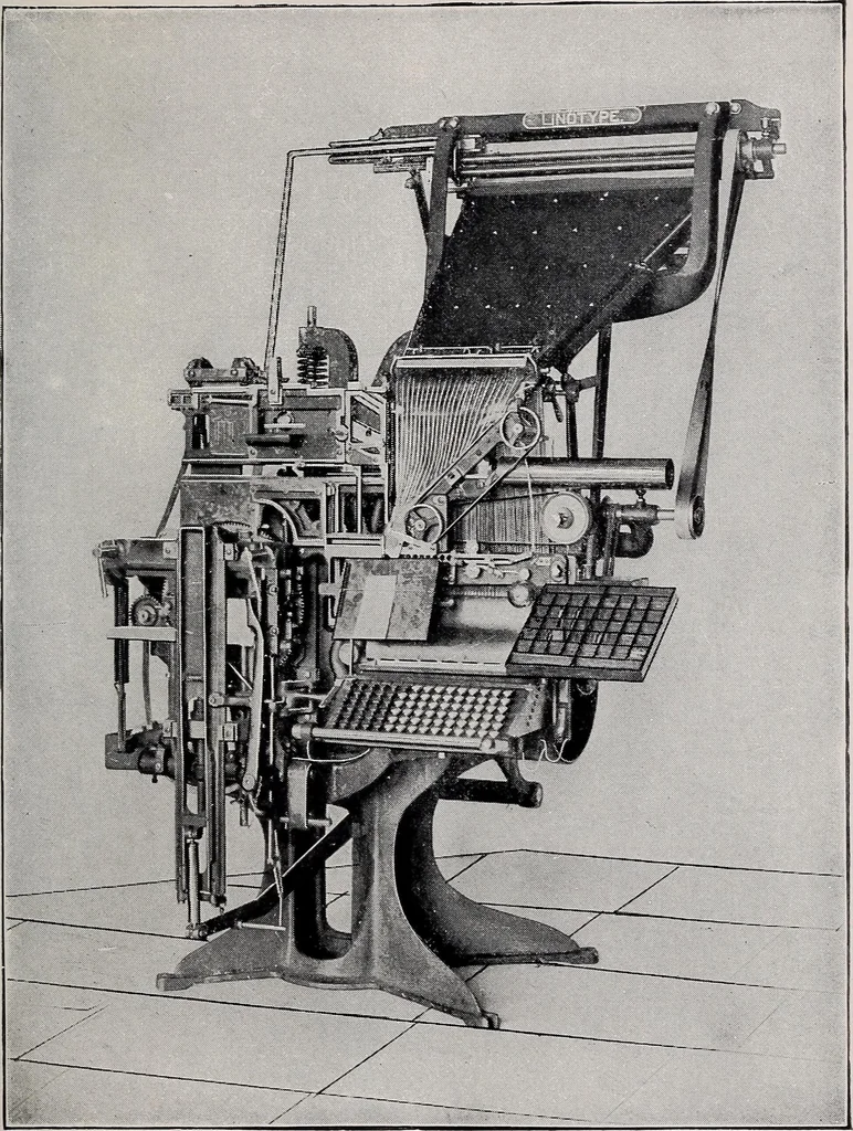 An illustration from Printing and writing materials: their evolution, 1912, leaf 110