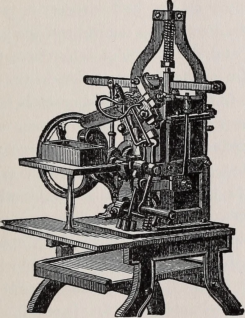 An illustration from Printing and writing materials: their evolution, 1912, leaf 96