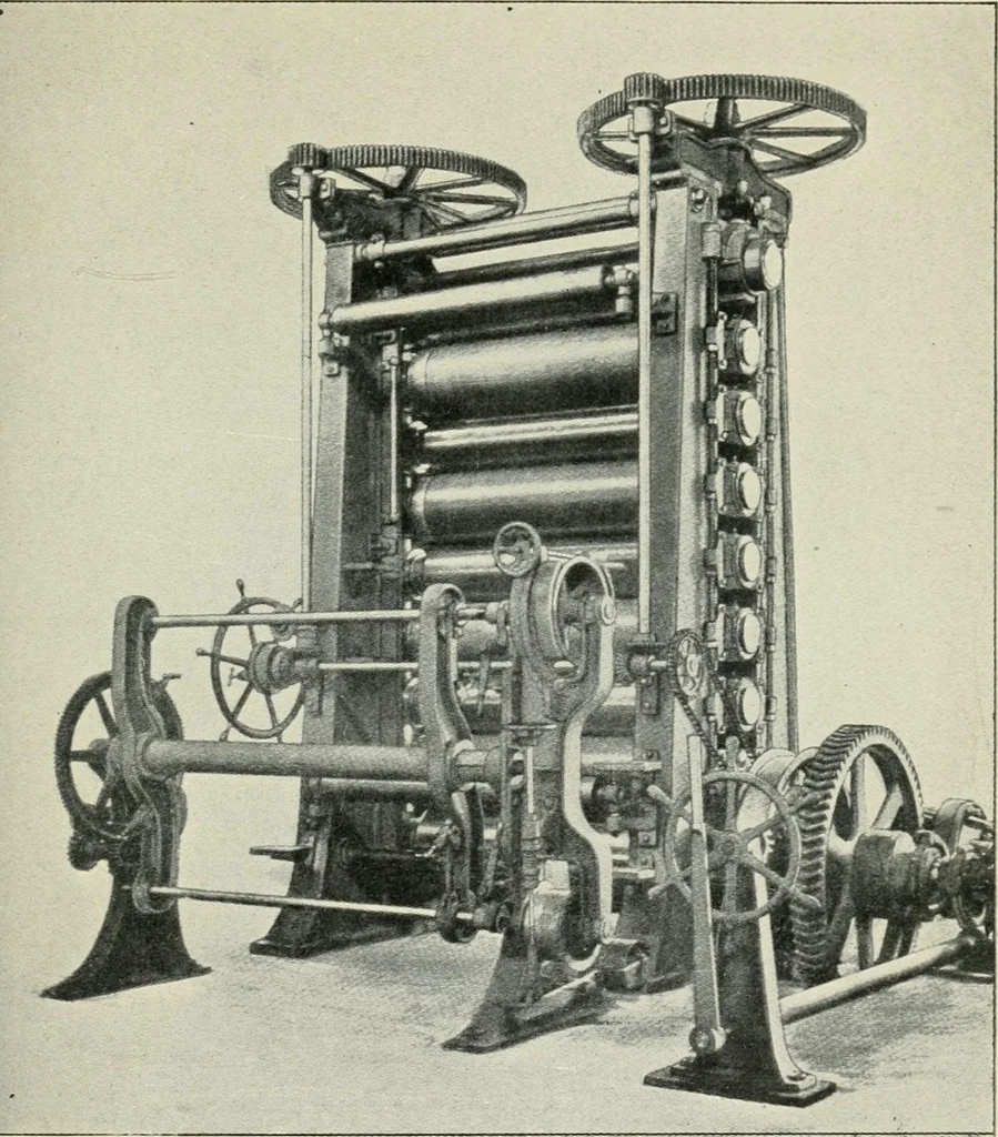 An illustration from Printing and writing materials : their evolution, 1904, leaf 196