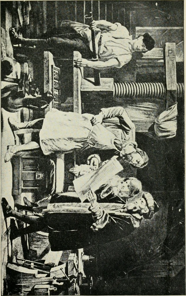 An illustration from Printing and writing materials : their evolution, 1904, leaf 42