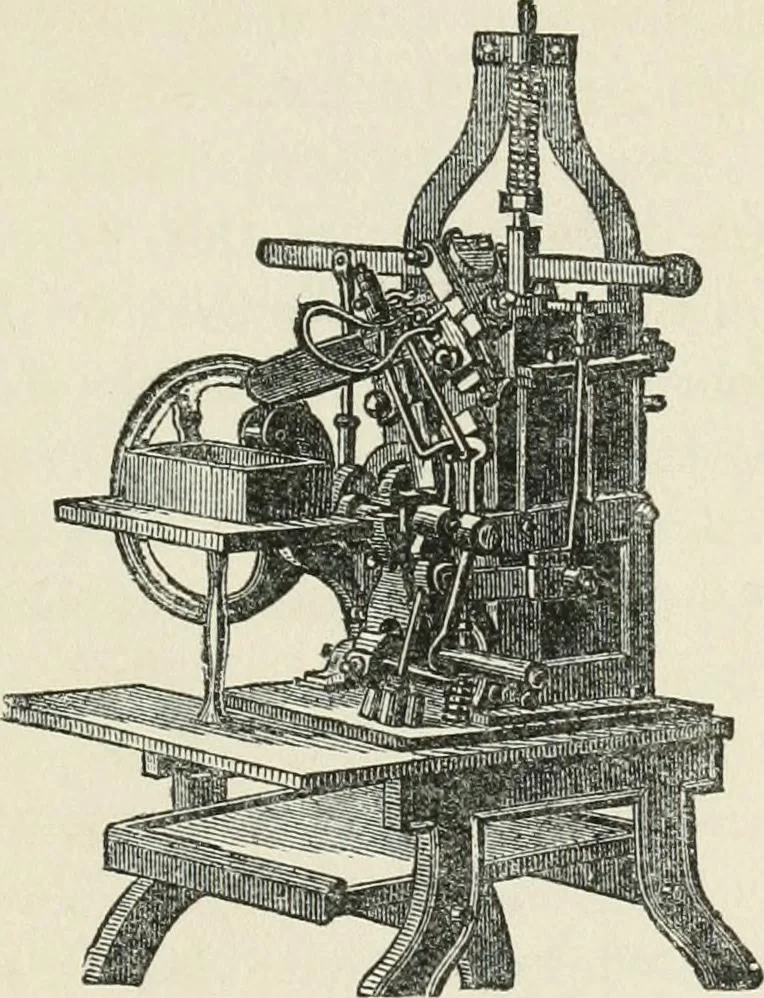 An illustration from Printing and writing materials : their evolution, 1904, leaf 98