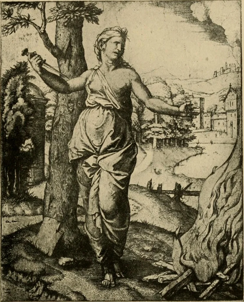An illustration from Prints; a brief review of their technique and history, 1914, leaf 96