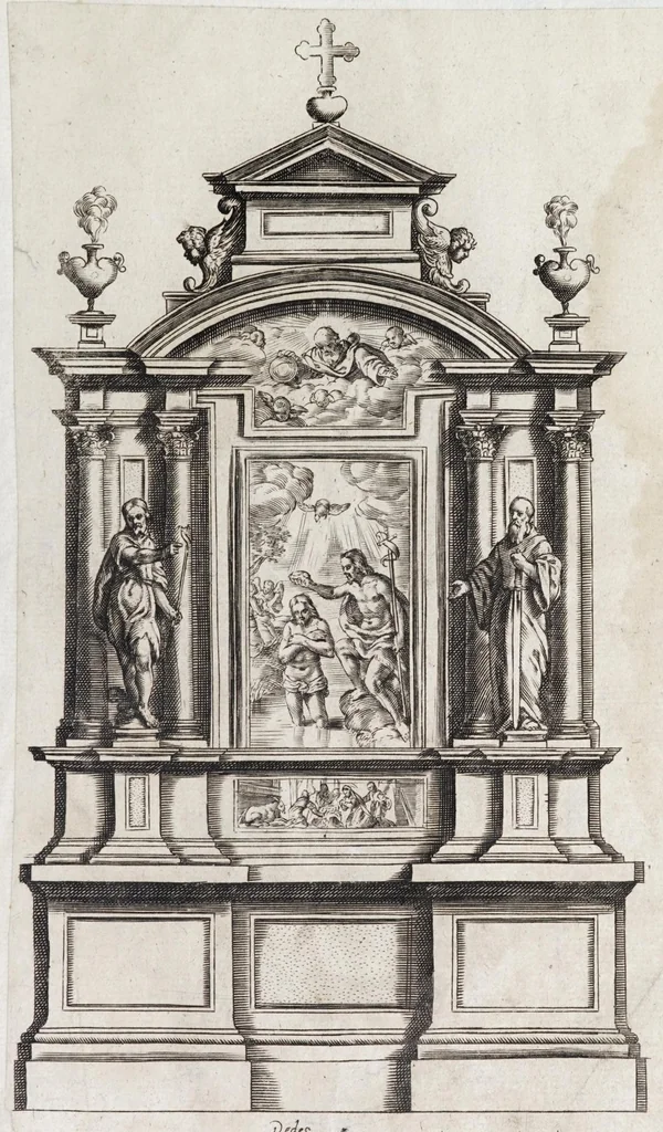 An illustration from [Prints from Vignola's Regola delli cinque ordini d'architettura, 1642], 1642, leaf 13