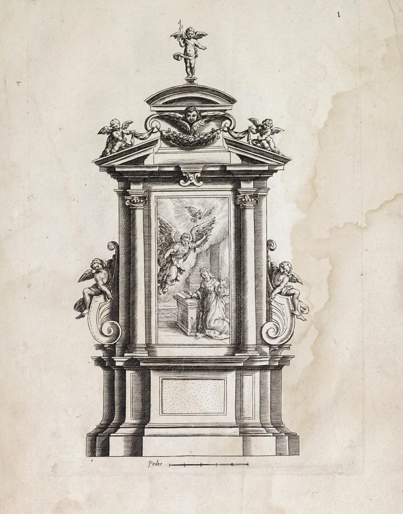 An illustration from [Prints from Vignola's Regola delli cinque ordini d'architettura, 1642], 1642, leaf 3