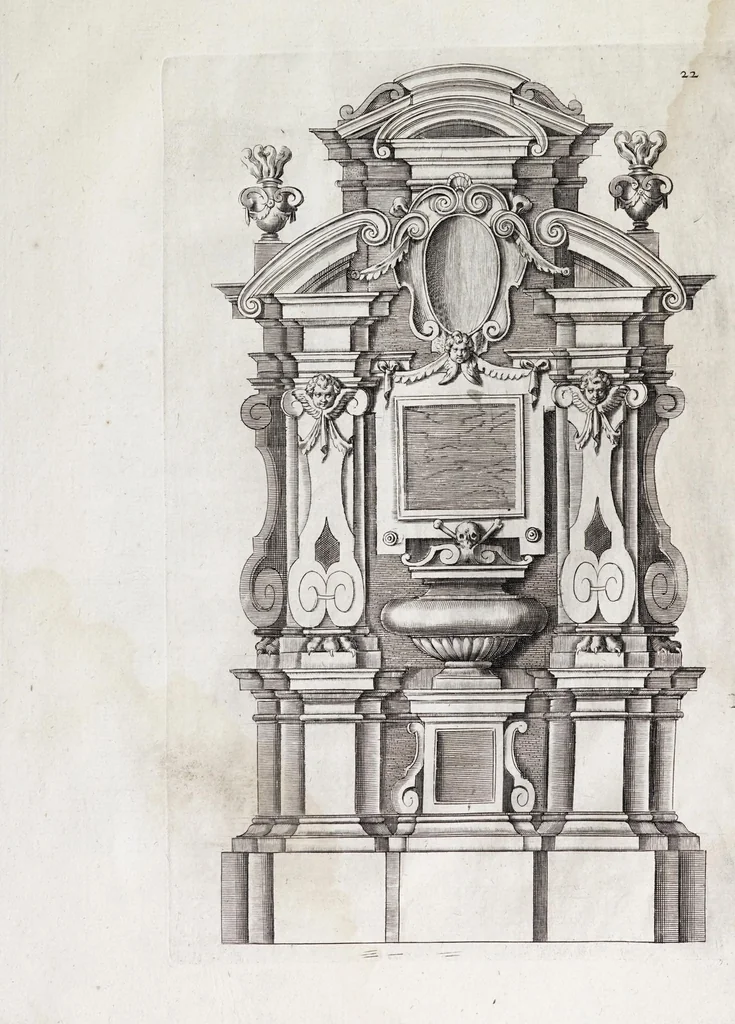 An illustration from [Prints from Vignola's Regola delli cinque ordini d'architettura, 1642], 1642, leaf 49