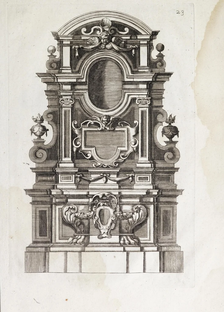 An illustration from [Prints from Vignola's Regola delli cinque ordini d'architettura, 1642], 1642, leaf 51