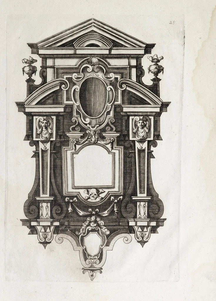 An illustration from [Prints from Vignola's Regola delli cinque ordini d'architettura, 1642], 1642, leaf 55