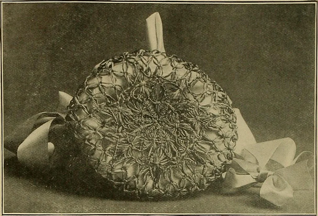 An illustration from The Priscilla basketry book a collection of baskets and other articles with lessons for working and directions for dyeing and staining, 1911, leaf 7