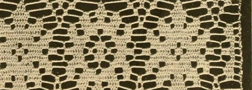 An illustration from The Priscilla crochet book, edgings and insertions, no. 2; a collection of beautiful and useful patterns, with directions for working, 1916, leaf 36