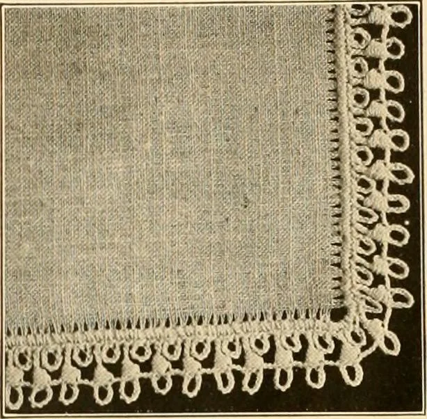 An illustration from The Priscilla crochet book, edgings and insertions, no. 2; a collection of beautiful and useful patterns, with directions for working, 1916, leaf 41