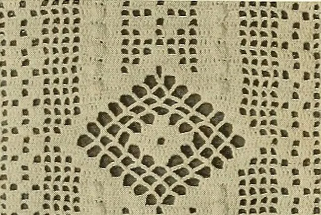 An illustration from The Priscilla crochet book, edgings and insertions; a collection of beautiful and useful patterns, with directions for working, 1913, leaf 30
