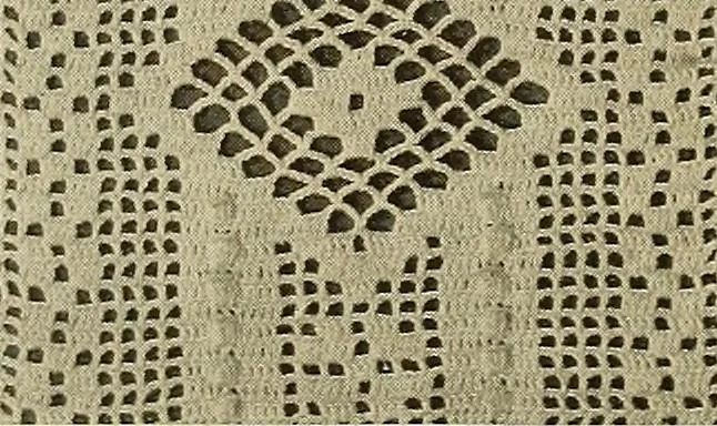 An illustration from The Priscilla crochet book, edgings and insertions; a collection of beautiful and useful patterns, with directions for working, 1913, leaf 30