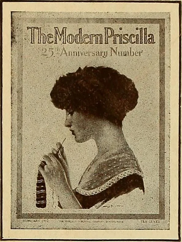 An illustration from The Priscilla crochet book, edgings and insertions; a collection of beautiful and useful patterns, with directions for working, 1913, leaf 39